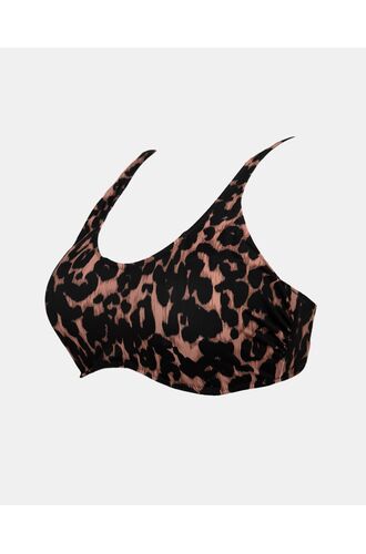 Γυναικείο Μαγιό σουτιέν Rock Club - Μεγάλο στήθος - Animal print Bikini - Regular Fit - Lycra - Cup D