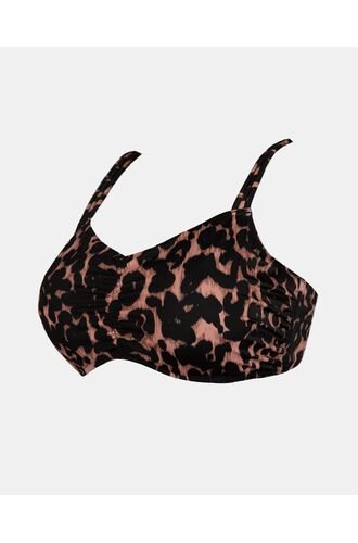 Γυναικείο Μαγιό σουτιέν Rock Club - Μεγάλο στήθος - Animal print Bikini - Regular Fit - Lycra - Cup E