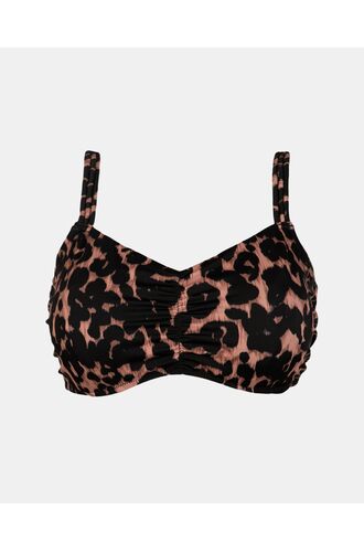 Γυναικείο Μαγιό σουτιέν Rock Club - Μεγάλο στήθος - Animal print Bikini - Regular Fit - Lycra - Cup E