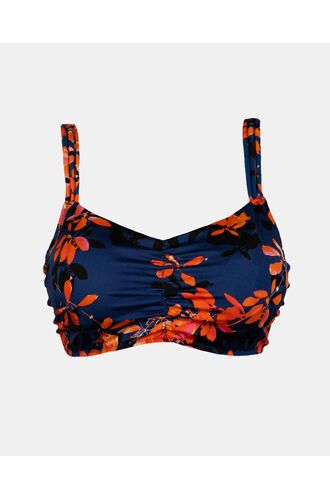 Γυναικείο Μαγιό σουτιέν Rock Club - Μεγάλο στήθος - Orchid print - Regular Fit - Lycra - Cup E