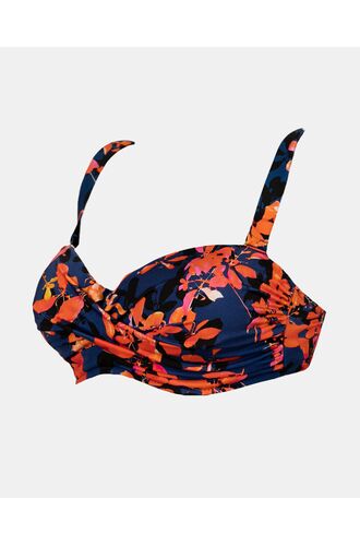 Γυναικείο Μαγιό Σουτιέν Strapless Rock Club Orchid - Κρουαζέ Bikini - Μεγάλο στήθος - Regular Fit - Lycra - Cup D