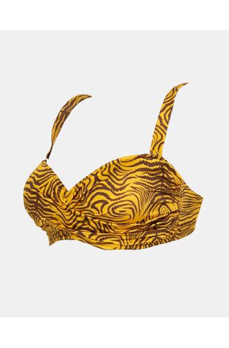 Γυναικείο Μαγιό Σουτιέν Strapless Rock Club Siba - Κρουαζέ Bikini - Μεγάλο στήθος - Regular Fit - Lycra - Cup D