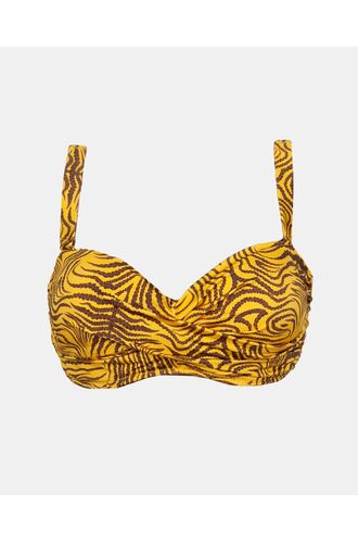 Γυναικείο Μαγιό Σουτιέν Strapless Rock Club Siba - Κρουαζέ Bikini - Μεγάλο στήθος - Regular Fit - Lycra - Cup D