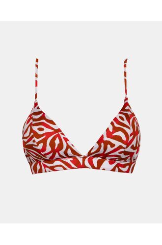 Γυναικείο Μαγιό top Rock Club - Corals print - Bikini Τρίγωνο με Λάστιχο - Regular Fit - LycraΓυναικείο Μαγιό top Rock Club - Corals print - Bikini Τρίγωνο με Λάστιχο - Regular Fit - Lycra