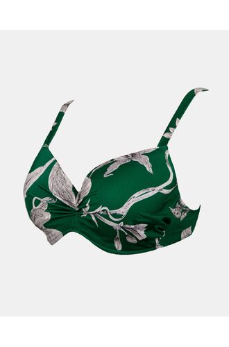 Γυναικείο Μαγιό top Rock Club - Lily print - Bikini για μεγάλο στήθος - Regular Fit - Lycra - Cup E