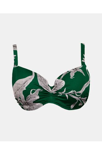 Γυναικείο Μαγιό top Rock Club - Lily print - Bikini για μεγάλο στήθος - Regular Fit - Lycra - Cup E