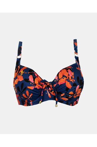 Γυναικείο Μαγιό top Rock Club - Orchid print - Bikini για μεγάλο στήθος - Regular Fit - Lycra - Cup E