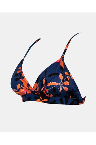 Γυναικείο Μαγιό top Rock Club - Orchid print - Bikini Τρίγωνο με Λάστιχο - Regular Fit - Lycra