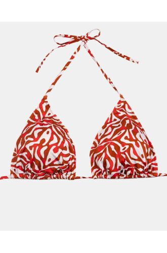 Γυναικείο Μαγιό τρίγωνο Rock Club - Corals print - Τοπ Bikini - Plus Size - Lycra