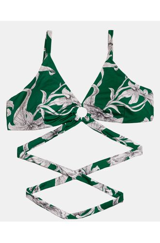 Γυναικείο Μαγιό τρίγωνο Rock Club - Lily με κρίκο - Τοπ Bikini - Plus Size - Lycra