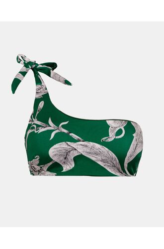 Γυναικείο Μαγιό τρίγωνο Rock Club - Lily print - Bikini τοπ - Ένας ώμος - Regular Fit - Lycra