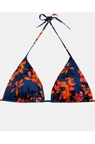 Γυναικείο Μαγιό τρίγωνο Rock Club - Orchid print - Τοπ Bikini - Plus Size - Lycra