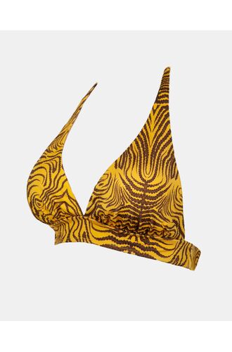 Γυναικείο Μαγιό τρίγωνο Rock Club - Siba Print τοπ Bikini - Σταθερό cup C - Regular Fit - Lycra