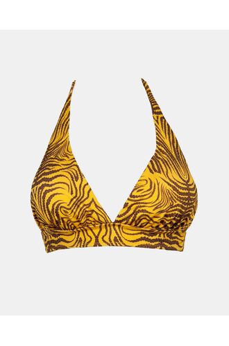 Γυναικείο Μαγιό τρίγωνο Rock Club - Siba Print τοπ Bikini - Σταθερό cup C - Regular Fit - Lycra