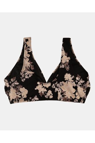 Γυναικείο Μαγιό Crop Top Rock Club - Peony Bikini κρουαζέ - Plus Size - Lycra