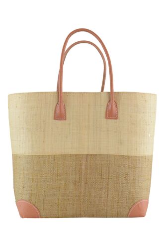 Γυναικεία Τσάντα θαλάσσης Rock Club - Χειροποίητη Raffia - Natural - Γυναικεία