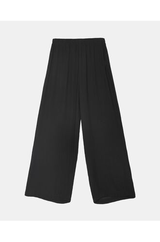 Γυναικείο Beachwear παντελόνι Rock Club - Μαύρη Παντελόνα - Γάζα - Regular Fit