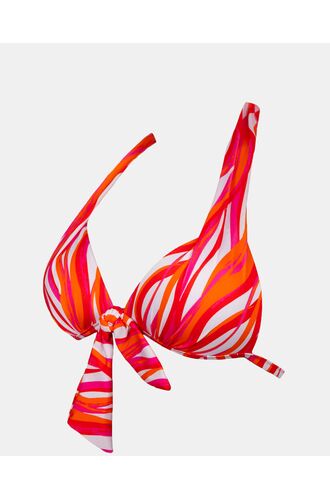 Γυναικείο Μαγιό Push Up τρίγωνο Rock Club - Waves print - Bikini Cup B - Regular Fit - Lycra