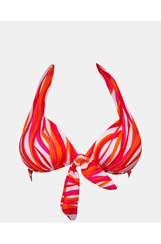 Γυναικείο Μαγιό Push Up τρίγωνο Rock Club - Waves print - Bikini Cup B - Regular Fit - Lycra