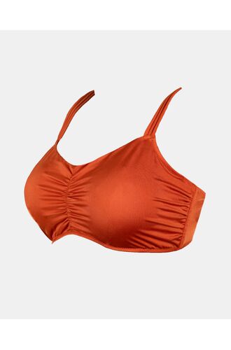 Γυναικείο Μαγιό σουτιέν Rock Club - Μεγάλο στήθος - Terracotta Bikini - Regular Fit - Lycra - Cup E