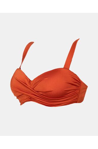 Γυναικείο Μαγιό Σουτιέν Strapless Rock Club - Terracotta Κρουαζέ Bikini - Μεγάλο στήθος - Regular Fit - Lycra - Cup DΓυναικείο Μαγιό Σουτιέν Strapless Rock Club - Terracotta Κρουαζέ Bikini - Μεγάλο στήθος - Regular Fit - Lycra - Cup D