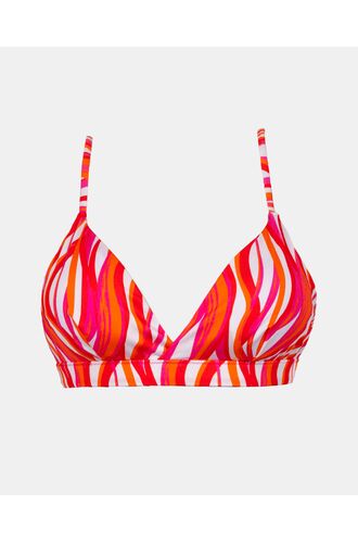 Γυναικείο Μαγιό top Rock Club - Waves print - Bikini Τρίγωνο με Λάστιχο - Regular Fit - Lycra