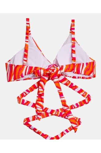 Γυναικείο Μαγιό τρίγωνο Rock Club - Waves με κρίκο - Τοπ Bikini - Plus Size - Lycra