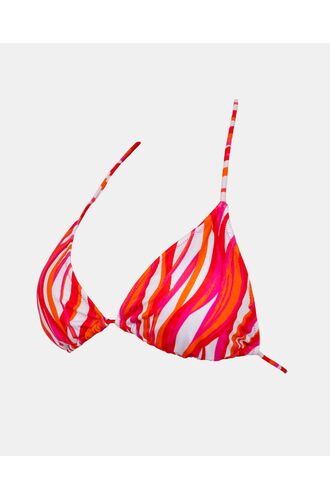 Γυναικείο Μαγιό τρίγωνο Rock Club - Waves print - Τοπ Bikini - Plus Size - Lycra