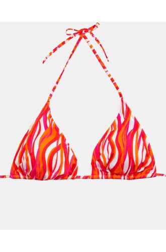 Γυναικείο Μαγιό τρίγωνο Rock Club - Waves print - Τοπ Bikini - Plus Size - Lycra