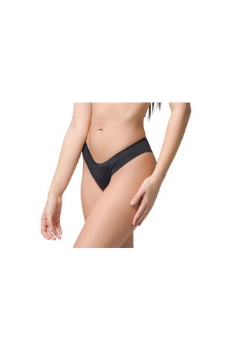 Brazilian slip Luna Every Wear - Μαύρο laser-cut - Χωρίς ραφές