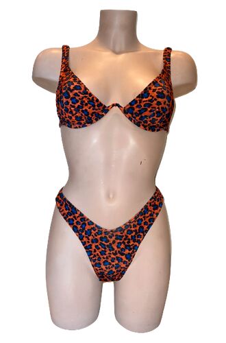 Γυναικείο μαγιό σετ ALICE - Μπικίνι Top - Σλιπ Ψιλόμεσο - Animal Print