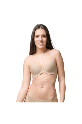 Σουτιέν στράπλες Luna Miracle One - Μπεζ χωρίς ραφές - Τέλειο Κράτημα - Χωρίς Μπανέλα