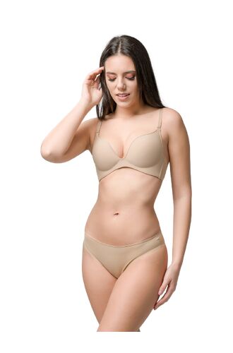 Σουτιέν Push-Up Luna Miracle One - Μπεζ με ενίσχυση - Τέλειο Κράτημα - Χωρίς Μπανέλα