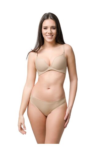 Σουτιέν Push-Up Luna Miracle One - Μπεζ με ενίσχυση - Τέλειο Κράτημα - Χωρίς Μπανέλα