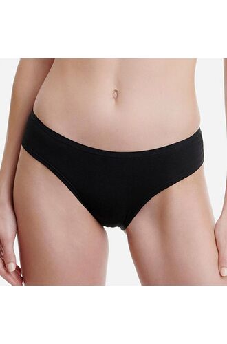 Γυναικείο boxer slip Walk - Μαύρο Brief από ίνες bamboo - 2 pack