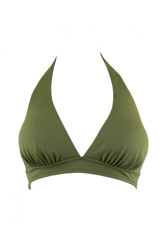 Μαγιό τρίγωνο Rock Club - Χακί τοπ Bikini - Μεγάλο στήθος