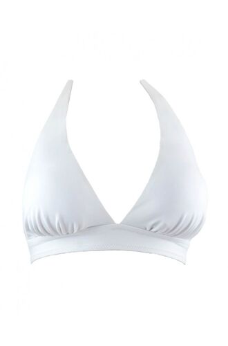 Μαγιό τρίγωνο Rock Club - Λευκό τοπ Bikini - Μεγάλο στήθος