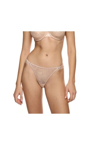 Γυναικείο Slip BRAZILIAN MED PATIE - PINK GOLD - Sexy δαντέλα - Regular Fit - Polyester