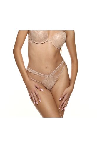 Γυναικείο Slip string MED PATIE - PINK GOLD - Sexy δαντέλα - Regular Fit - Polyester
