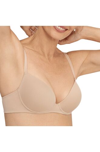 Γυναικείο Σουτιέν Push Up Promise -  Μπεζ - Laser Cut - Regular Fit - Polyester - Cup B C