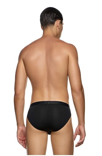 MED Ανδρικό slip EVAN - Μαύρο -  Fashion Μαύρο λάστιχο - Regular Fit - Modal