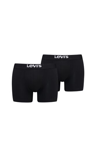 Ανδρικό Boxer Levi's - Fashion λάστιχο -Μαύρο - 2 pack - Regular Fit - Cotton