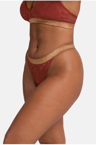 Dorina Γυναικείο String VERA - 1+1 ΔΩΡΟ - Μαύρο & Κοραλί - 2 Pack - Polyamide - Regular Fit