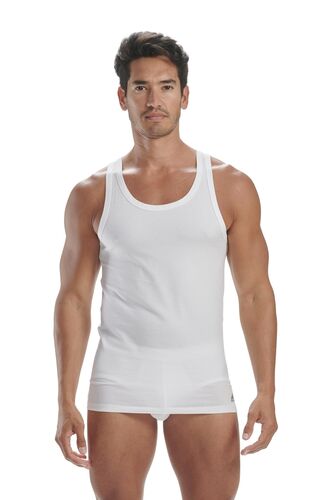 Ανδρικό φανελάκι Adidas -Λευκό - Αμάνικο - 2 pack - Regular Fit - Cotton