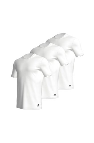 Ανδρικό T-shirt Adidas -Λευκό - Logo - 3 pack - Regular Fit - Cotton