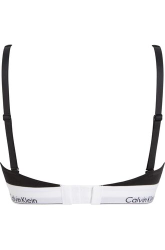 Γυναικείο Μπουστάκι Calvin Klein - Μαύρο - Λευκό Λάστιχο - Cotton - Regular Fit