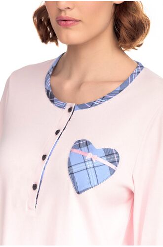 Γυναικεία Πυτζάμα Vamp - Ροζ - Cotton