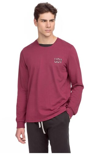 Ανδρική φόρμα σπιτιού Vamp - Κόκκινη -  Homewear Set - Cotton