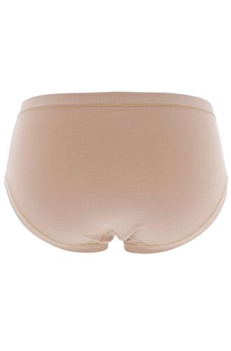 Γυναικείο midi slip Cotonella - Κανονικό - Οικολογικό βαμβάκι - ¨Ασπρο - Ψηλοκάβαλο