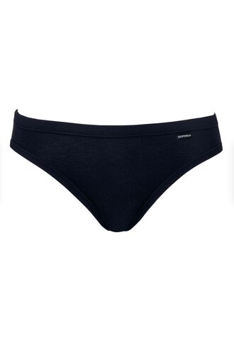 Γυναικείο mini slip Cotonella - Κανονικό - Οικολογικό βαμβάκι - Μαύρο